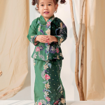Bloom Kebaya Kids in Heritage Green