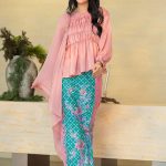 Grace Kurung Batik in Strawberry Sky
