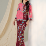 Bloom Kebaya Batik in Burgundy Bloom
