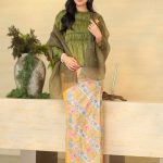 Grace Kurung Batik in Matcha Lemonade