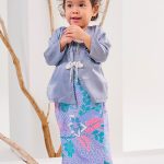Einara Kurung Kids in Grey Heirloom