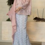 Adeline Kurung Skirt in Cloud Serenity