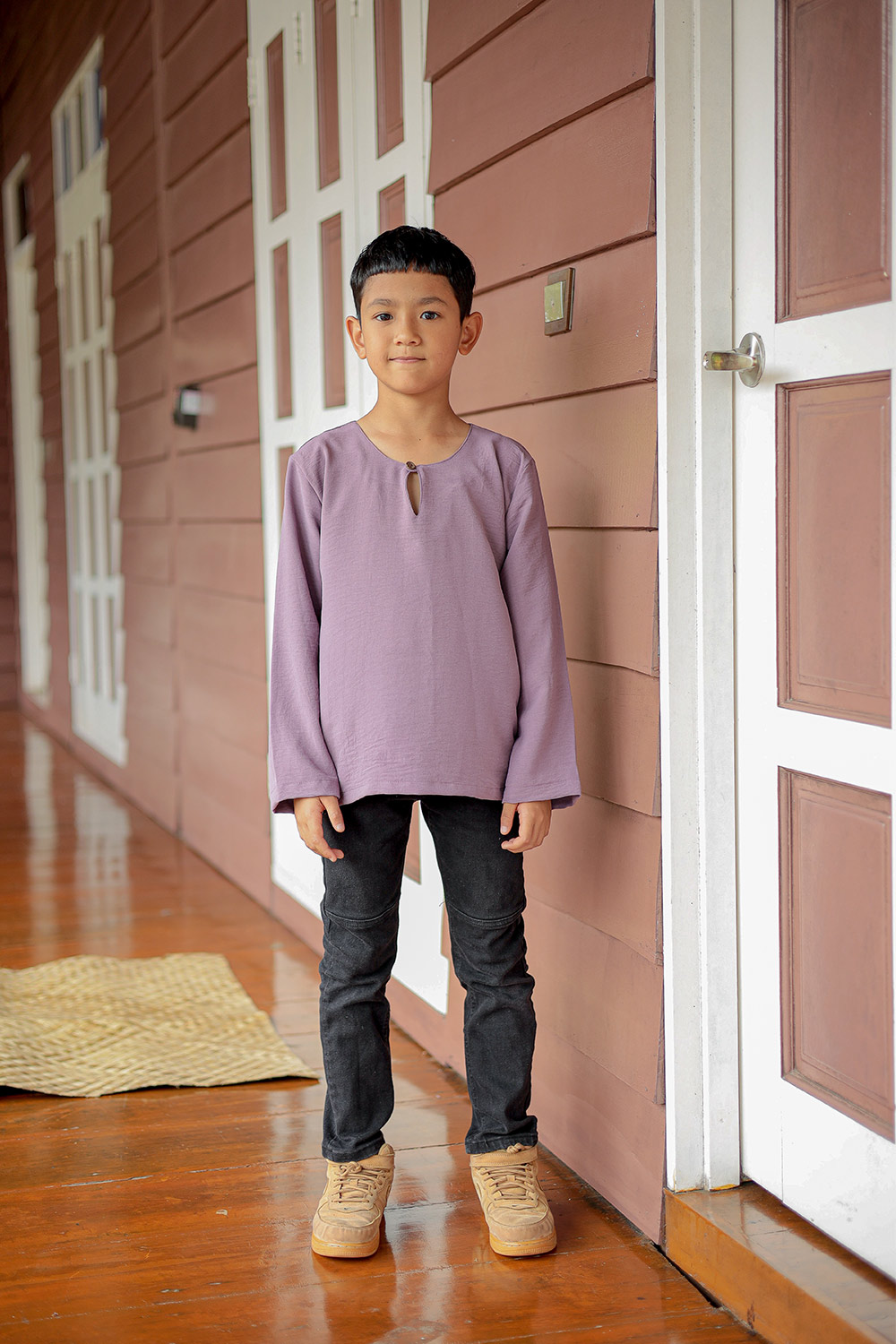 Kurta Arjuna Kid In Midnight Purple