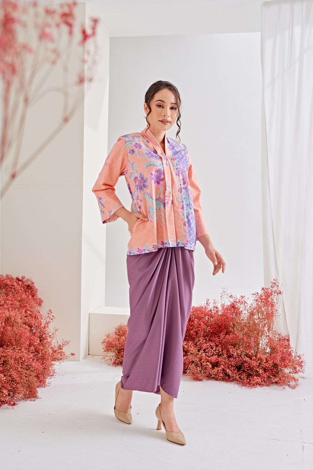 Soraya Pastel Pareo in Orchid