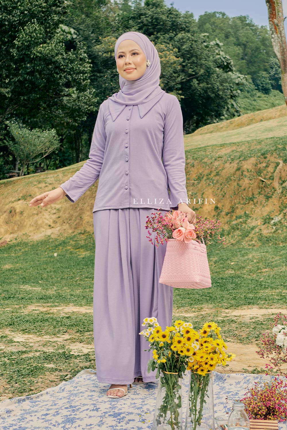 Tiara Set in Lavendar Lilac