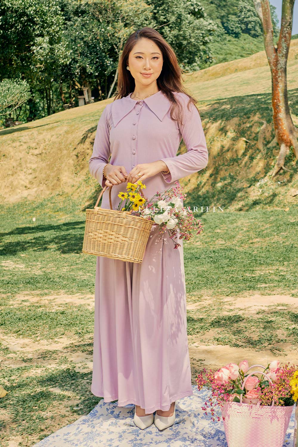 Tiara Set in Mauve Purple