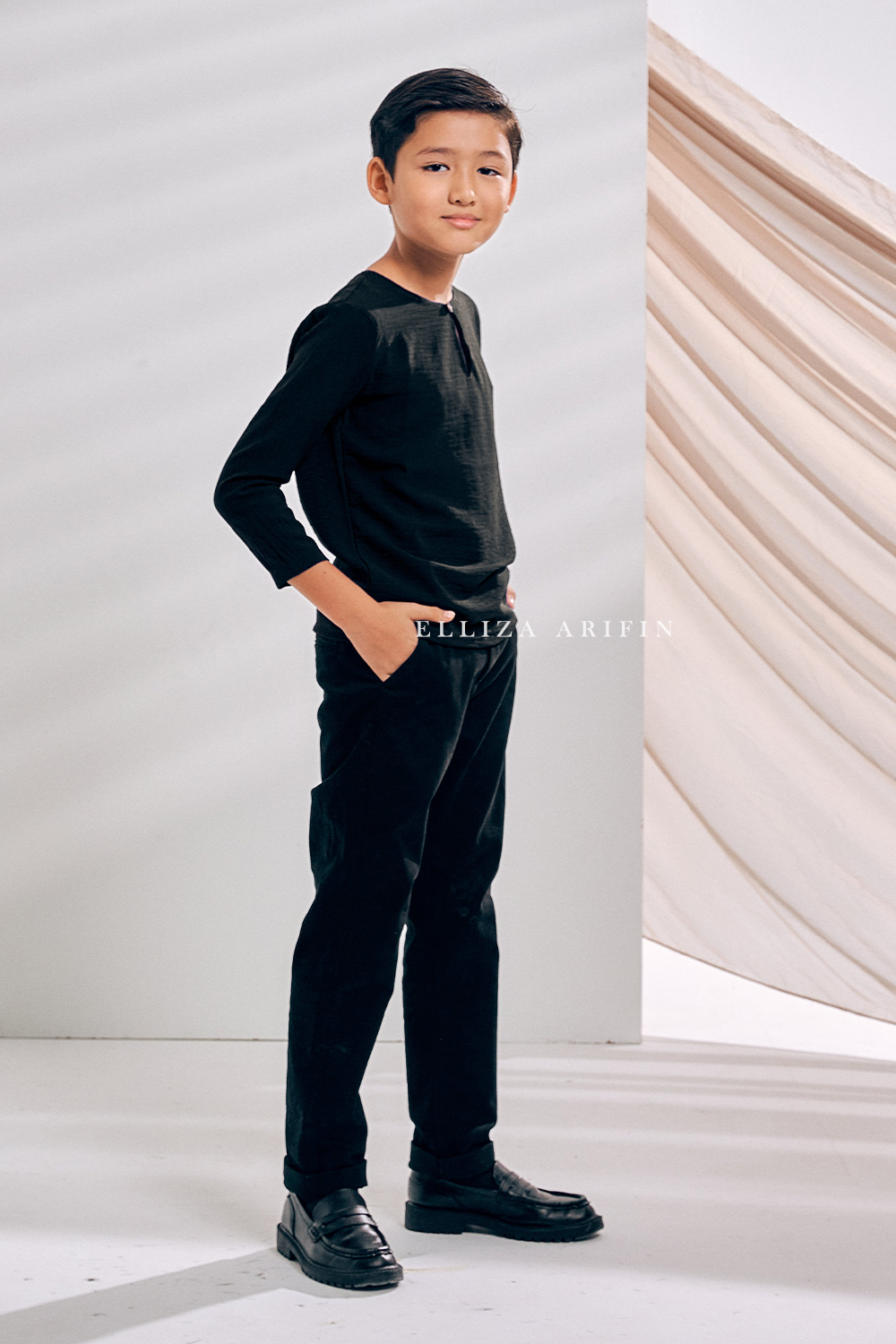 Kurta Arjuna Kid In Black