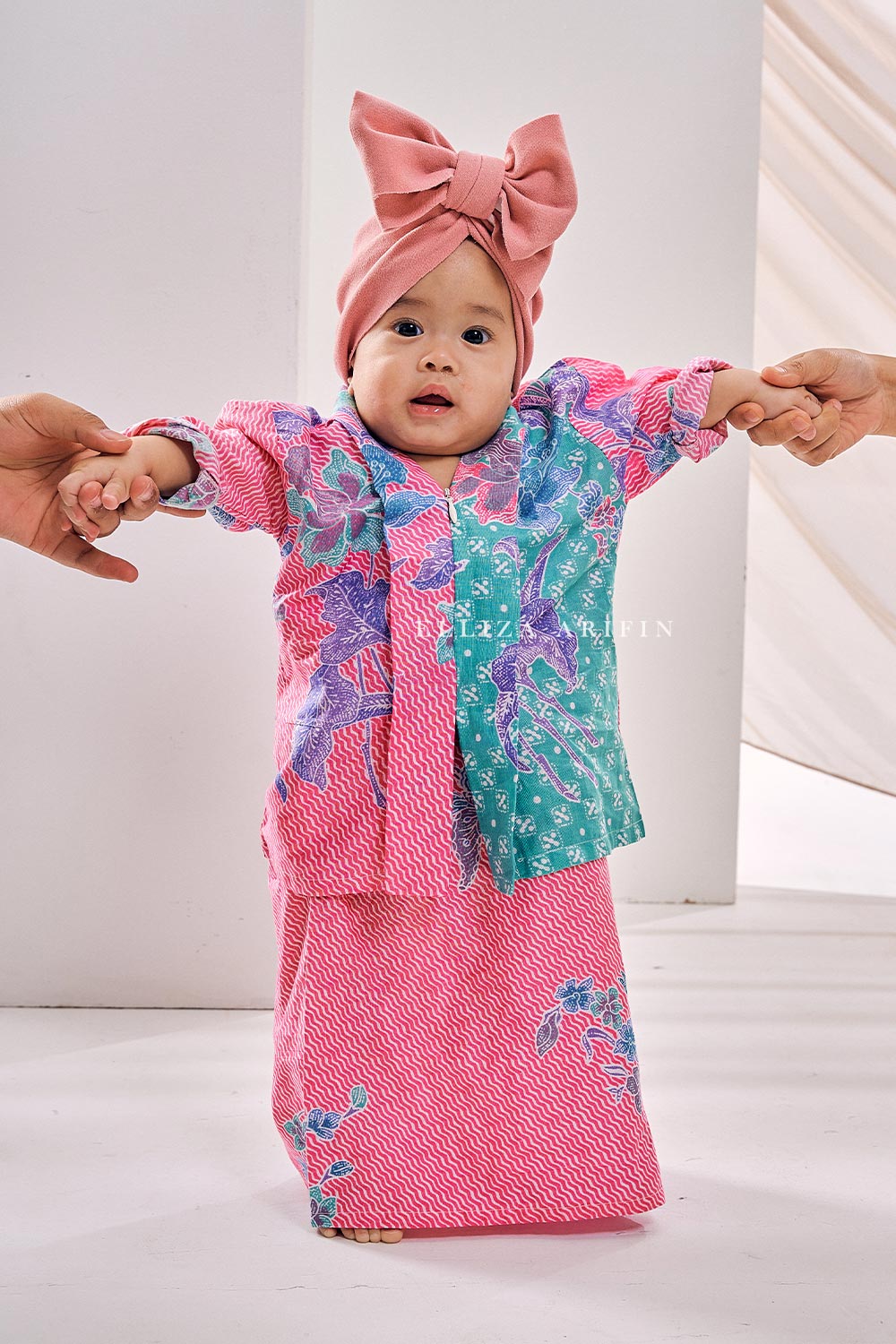 Flowery Kebaya Batik Kids in Tulip